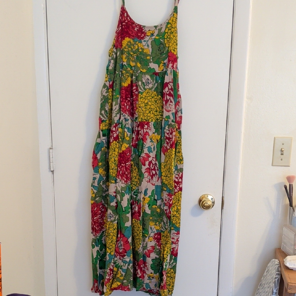 Floral Sleeveless Maxi Dress